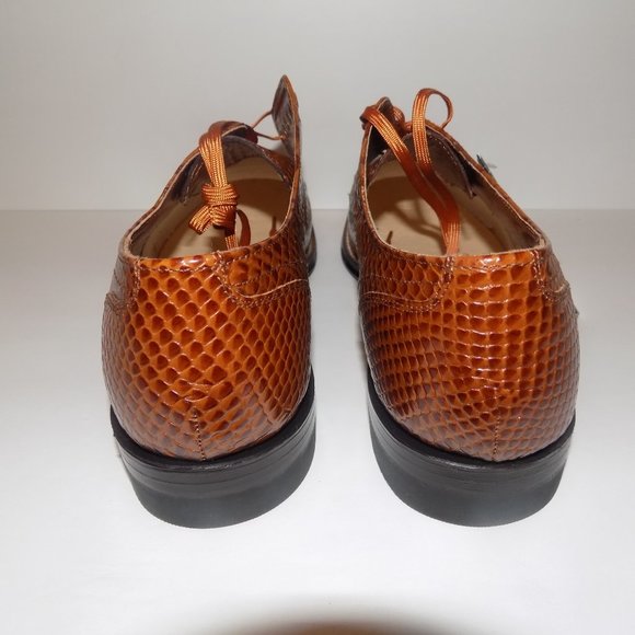Stacey Adams \'TAN\' Madison Snake Print Shoes main image 4